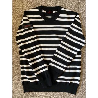 ブリーフィング(BRIEFING)のBRIEFING MENS WR STRIPE CREW NECK KNIT(ウエア)