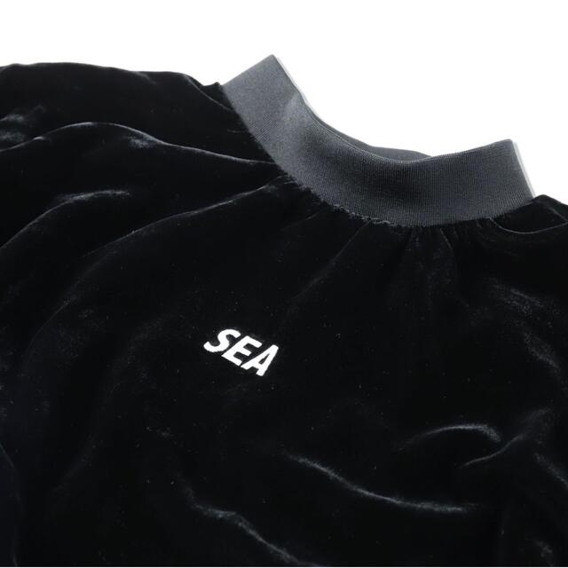 WIND AND SEA ウィンダンシー　Velour crew neck