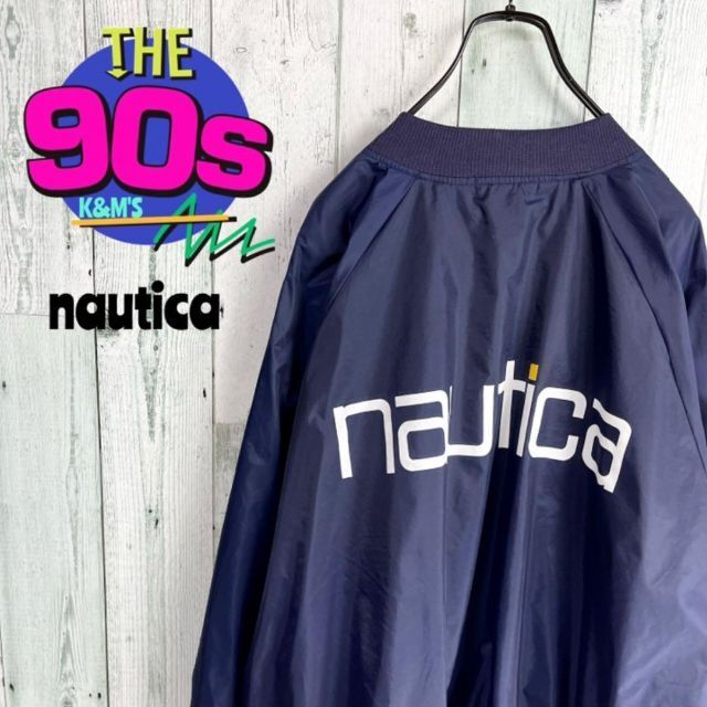 NAUTICA - 80's nautica ノーティカ バックロゴ ナイロンジャケットの通販 by 90s古着 K&M フォロー割引き！'s