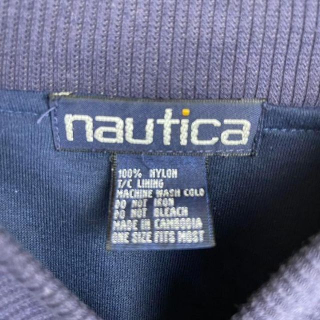 80's nautica ノーティカ　バックロゴ　ナイロンジャケット