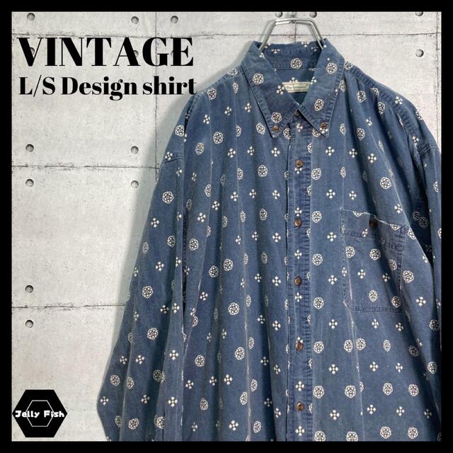 ART VINTAGE - 【US古着】Bugle Boy 総柄 コットン デザインシャツ ...