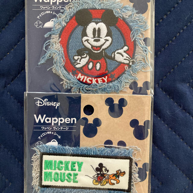 Disney(ディズニー)のミッキー刺繍ワッペン　シール　ディズニー ハンドメイドの素材/材料(各種パーツ)の商品写真