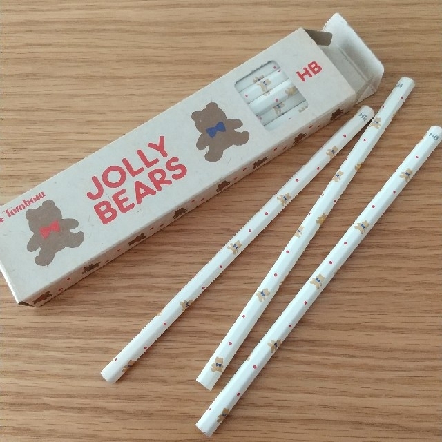 トンボ鉛筆(トンボエンピツ)の未使用★レトロ★トンボ「JOLLY BEARS」HB鉛筆〈11本〉 インテリア/住まい/日用品の文房具(ペン/マーカー)の商品写真