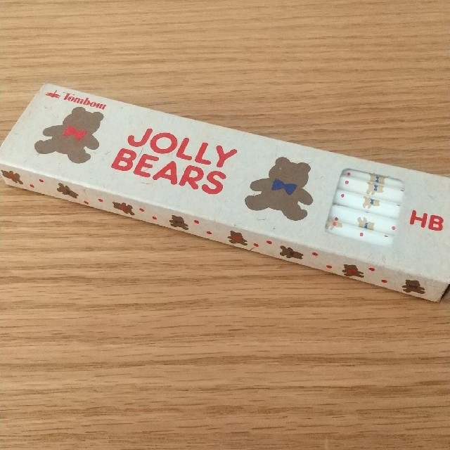 トンボ鉛筆(トンボエンピツ)の未使用★レトロ★トンボ「JOLLY BEARS」HB鉛筆〈11本〉 インテリア/住まい/日用品の文房具(ペン/マーカー)の商品写真