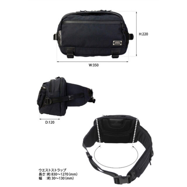 AS2OV(アッソブ)のAS2OV アッソブ ボディバッグ CORDURA DOBBY 305D メンズのバッグ(ボディーバッグ)の商品写真