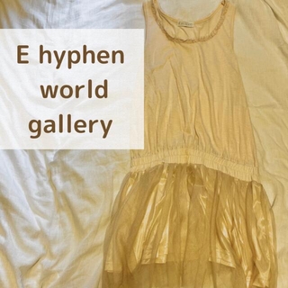 イーハイフンワールドギャラリー(E hyphen world gallery)のE hypen world gallery レース　インナー　チュニック(チュニック)