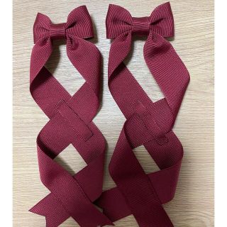 アマベル(Amavel)のLotusribbon ボルドーS(バレッタ/ヘアクリップ)