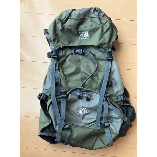 高級品市場 カリマー flyer ザック 登山 旅行 バックパック カーキ色