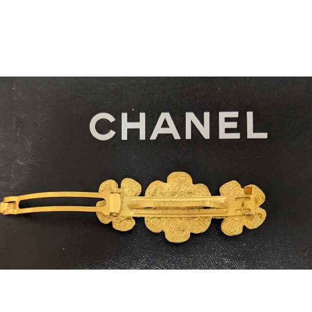 ☆シャネル☆CHANEL☆バレッタ☆ゴールド☆カメリア☆ヴィンテージ 2