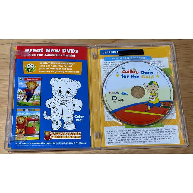 子供　英語DVD  カイユーCaillou Goes for the Gold エンタメ/ホビーのDVD/ブルーレイ(キッズ/ファミリー)の商品写真