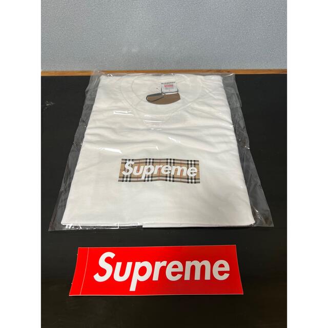 Supreme(シュプリーム)のSupreme / Burberry Box Logo Tee "White" メンズのトップス(Tシャツ/カットソー(半袖/袖なし))の商品写真