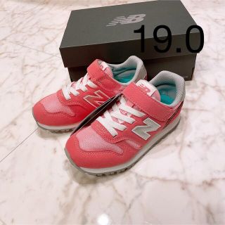 ニューバランス(New Balance)の19.0 新品　ニューバランス　スニーカー　373 ピンク　キッズ　ジュニア(スニーカー)