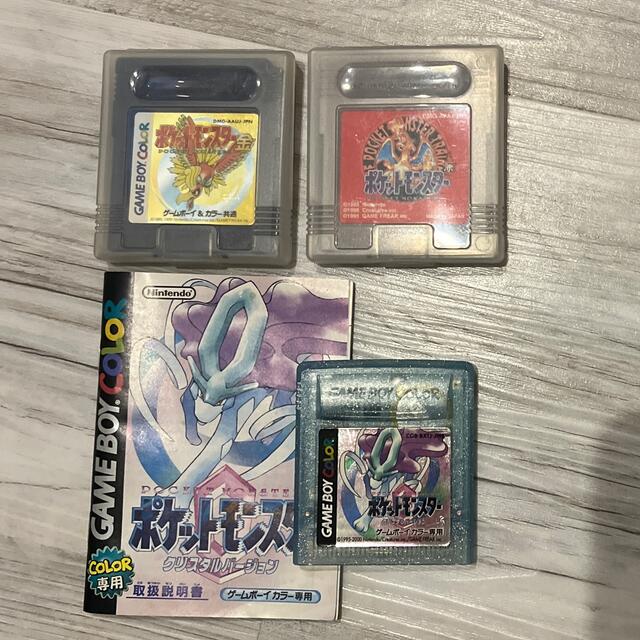 ゲームボーイ - ポケモンゲームボーイソフト3点セット(赤、金 ゲームボーイ - ポケモンゲームボーイソフト3点セット(赤、金