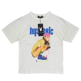 ヒステリックグラマー(HYSTERIC GLAMOUR)のHYSTERIC GLAMOUR ヒステリックグラマー Ｔシャツ 02222CT20 PLAYBOY HYSTERIC ARROW ヒステリック アロー Tシャツ ホワイト系 S【新古品】【未使用】【中古】(シャツ)