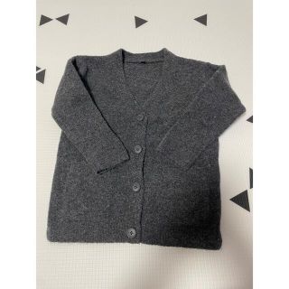 ユニクロ(UNIQLO)の未使用　ユニクロ　スフレニット　カーディガン　キッズ　110(カーディガン)