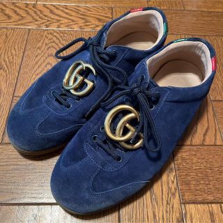 グッチ(Gucci)のGUCCI グッチ スニーカー メンズ オールド シェリーライン スエード 靴(スニーカー)