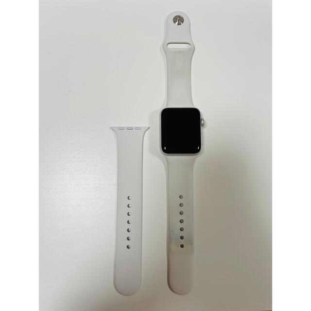 Apple Watch(アップルウォッチ)のApple Watch3 (42mm)シルバーアルミニウムGPS スマホ/家電/カメラのスマホ/家電/カメラ その他(その他)の商品写真