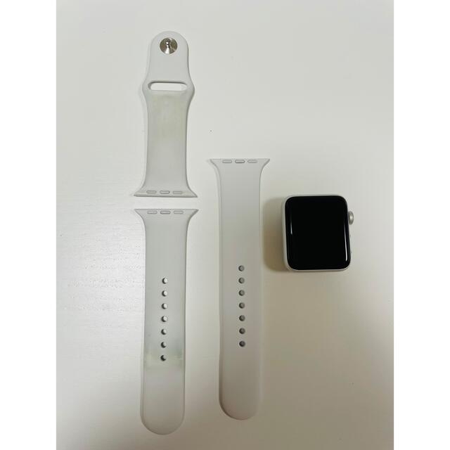 Apple Watch(アップルウォッチ)のApple Watch3 (42mm)シルバーアルミニウムGPS スマホ/家電/カメラのスマホ/家電/カメラ その他(その他)の商品写真