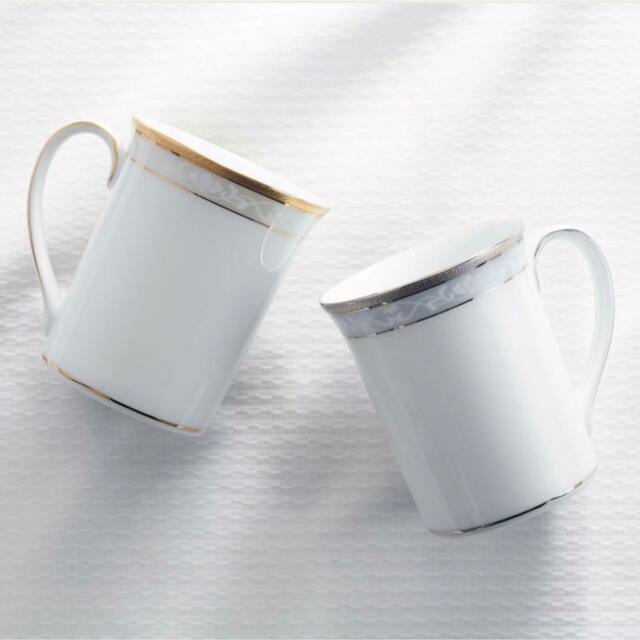 Noritake(ノリタケ)のNoritake ハンプシャーゴールド&プラチナマグペアセット インテリア/住まい/日用品のキッチン/食器(食器)の商品写真