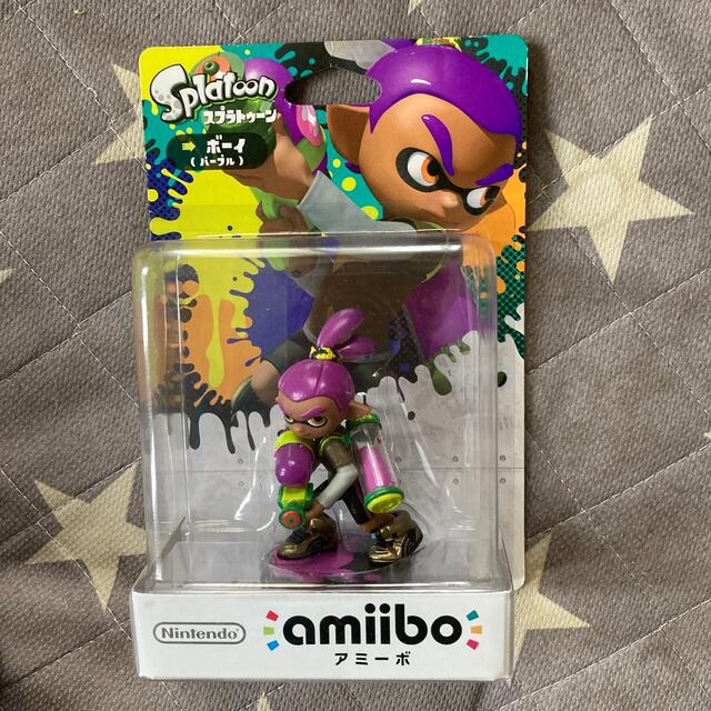 新品未開封　amiibo ボーイ ネオンパープル スプラトゥーンamiibo