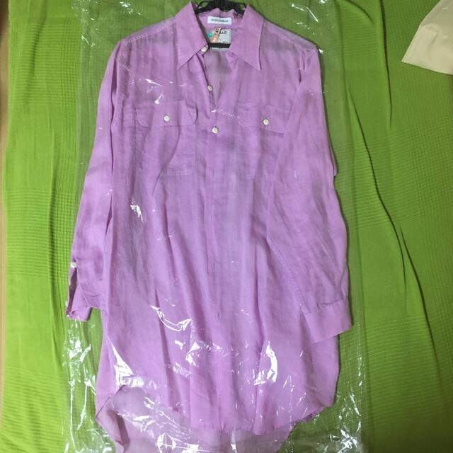 MADISONBLUE - Madisonblue ピンクリネンロングシャツの通販 by チコ