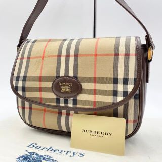 バーバリー(BURBERRY)の✨極美品✨バーバリー ショルダーバッグ ノバチェック ホースロゴ シャドーホース(ショルダーバッグ)