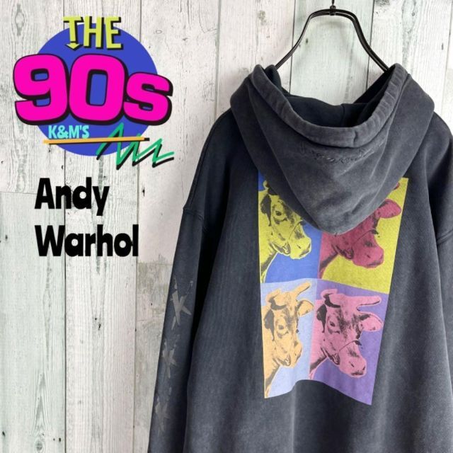 Andy Warhol(アンディウォーホル)の大人気　DC×アンディーウォーホールコラボ　センターロゴ刺繍　パーカー メンズのトップス(パーカー)の商品写真