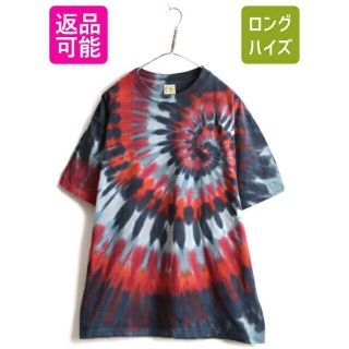 90s USA製 大きいサイズ XL ■ タイダイ 半袖 Tシャツ ( メンズ (Tシャツ/カットソー(半袖/袖なし))