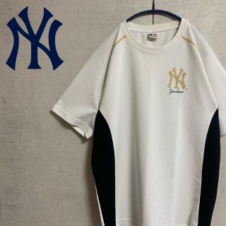 マジェスティック(Majestic)のMLB/ニューヨークヤンキース　ラグランTシャツ　メッシュ素材　メンズLL(Tシャツ/カットソー(半袖/袖なし))