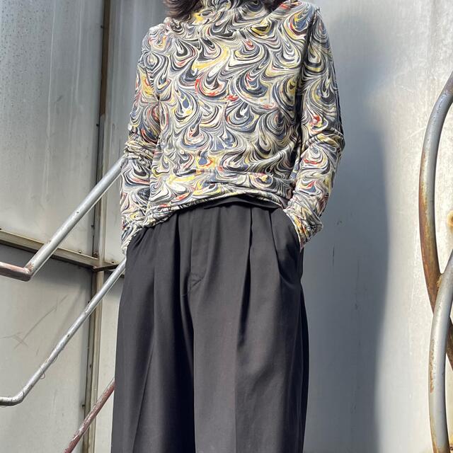 シャツdries van noten マーブル柄