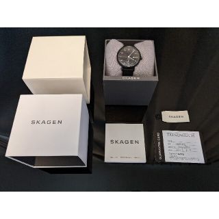 スカーゲン(SKAGEN)の【値下げ中】SKAGEN　腕時計　ブラック(腕時計)