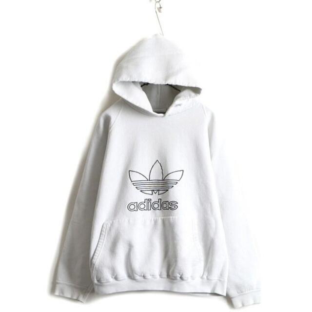 adidas - 90s USA製 アディダス ビッグ トレフォイル ロゴ刺繍 スウェット フの通販 by 古着 ビンテージ ショップ ロングハイズ's shop|アディダスならラクマ adidas - 90s USA製 アディダス ビッグ トレフォイル ロゴ刺繍 スウェット フの通販 by 古着 ビンテージ ショップ ロングハイズ's shop|アディダスならラクマ
