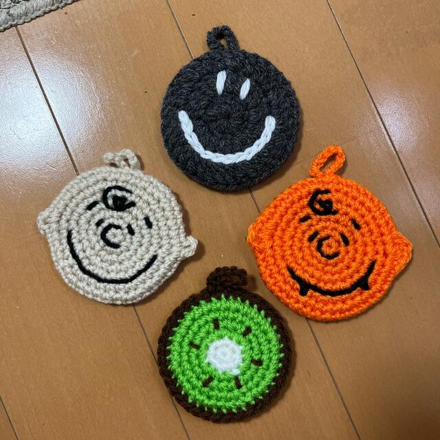 アクリルたわし ハンドメイド ハンドメイドの生活雑貨(キッチン小物)の商品写真