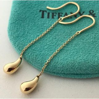 ティファニー(Tiffany & Co.)のTiffany K18YG ティアドロップピアス美品(ピアス)