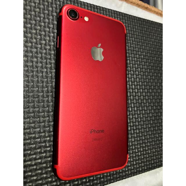 iPhone 7 RED (128gb) simロック解除済み 画面割れあり