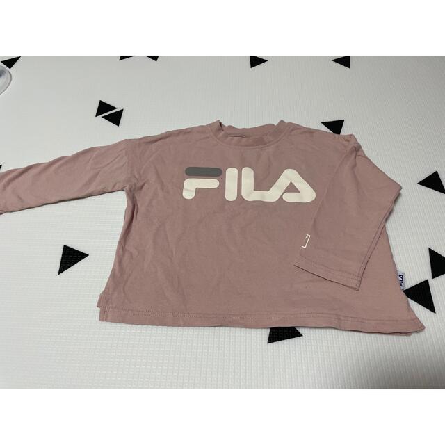 FILA(フィラ)の未使用　FILA フィラ　長袖カットソー　110サイズ キッズ/ベビー/マタニティのキッズ服女の子用(90cm~)(Tシャツ/カットソー)の商品写真
