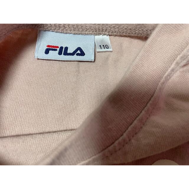 FILA(フィラ)の未使用　FILA フィラ　長袖カットソー　110サイズ キッズ/ベビー/マタニティのキッズ服女の子用(90cm~)(Tシャツ/カットソー)の商品写真