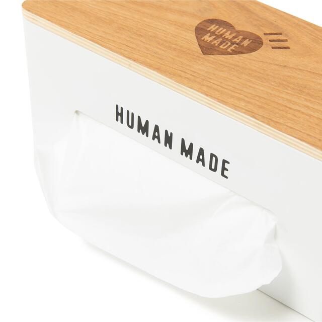 HUMAN MADE(ヒューマンメイド)のHUMAN MADE DOUBLE SIDED TISSUE CASE インテリア/住まい/日用品のインテリア小物(ティッシュボックス)の商品写真