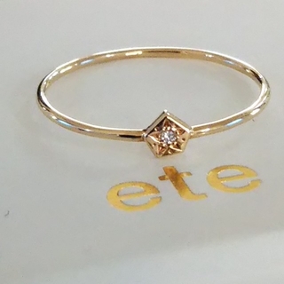 ete - エテ K10 ダイヤモンド リング 13号 星 ゴールド 宇宙 限定 美品