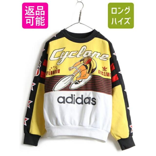 adidas - 80s ビンテージ アディダス サイクリング プリント スウェット トレーナの通販 by 古着 ビンテージ ショップ ロング