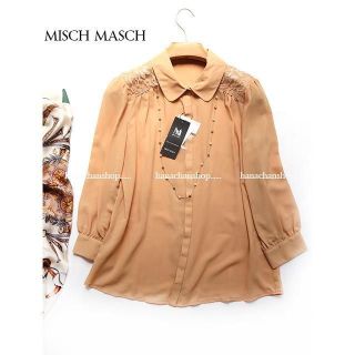 ミッシュマッシュ(MISCH MASCH)の定価6,930円【新品】ミッシュマッシュ★7分袖レース装飾シャツブラウスB(シャツ/ブラウス(長袖/七分))