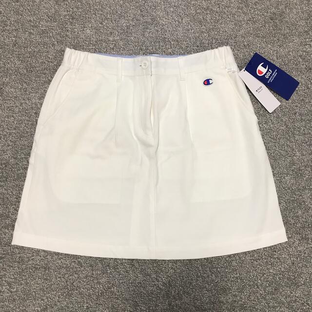 Champion(チャンピオン)のチャンピオン　ゴルフskirt 白 新品 スポーツ/アウトドアのゴルフ(ウエア)の商品写真