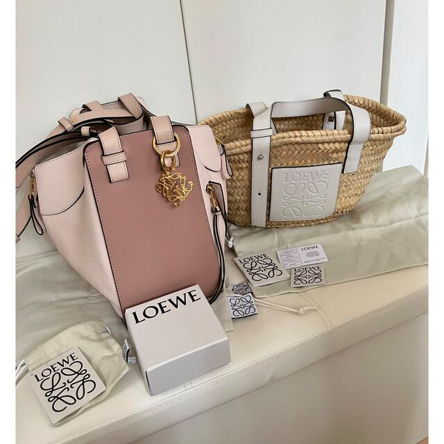 LOEWE ロエベ かごバッグ スモール ホワイト 白 S-