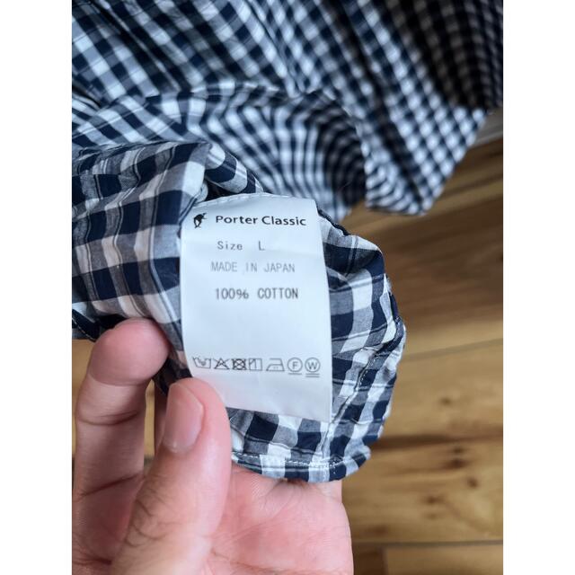 porter classic ポータークラシック ロールアップシャツ ネイビーの