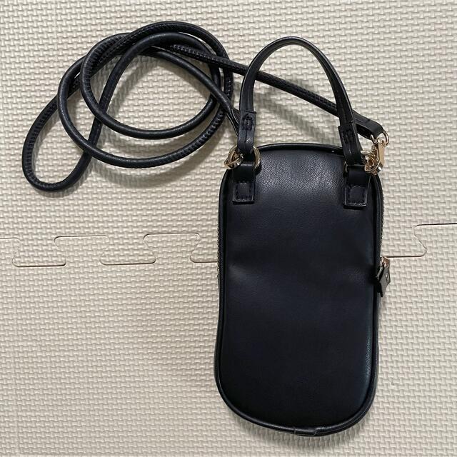 H&M(エイチアンドエム)のH&M キルティング スマートフォン ミニ ショルダーバッグ ブラック レディースのバッグ(ショルダーバッグ)の商品写真