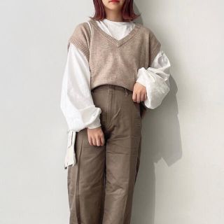 エイチアンドエム(H&M)のH&M ニットベスト Vネックプルオーバーベスト(ベスト/ジレ)