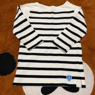 オーシバル(ORCIVAL)のオーチバル七分袖カットソー4y95cmボーダーオーチバルorcivalキッズ(Tシャツ/カットソー)