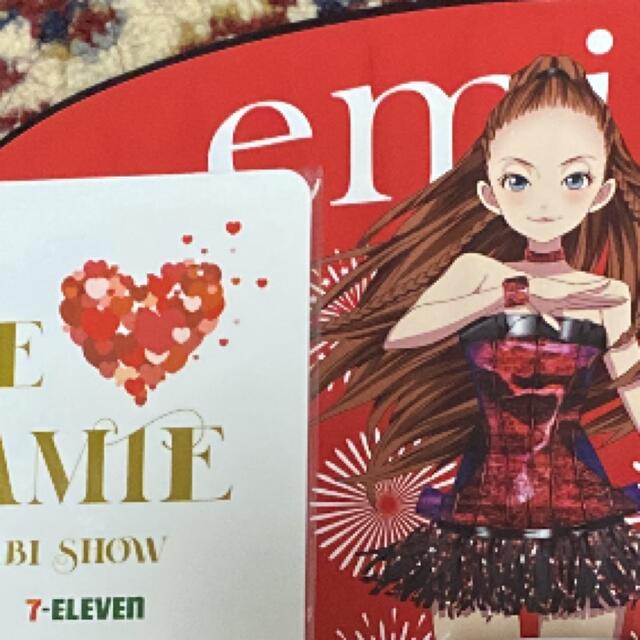 WE♡NAMIE HANABI SHOWのうちわ、ラバーバンド、コースターセット