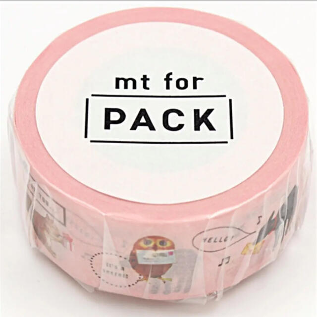 mt(エムティー)のmt for PACK （ 梱包用　強粘着テープ ）「 動物たち 」３本組 インテリア/住まい/日用品の文房具(テープ/マスキングテープ)の商品写真
