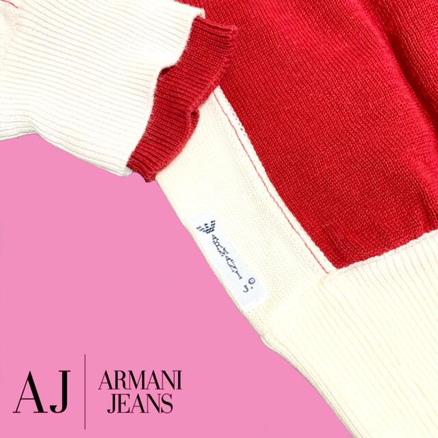 ARMANI JEANS(アルマーニジーンズ)の【美品】ARMANI JEANS ダブルジップ レイヤードニット メンズのトップス(ニット/セーター)の商品写真